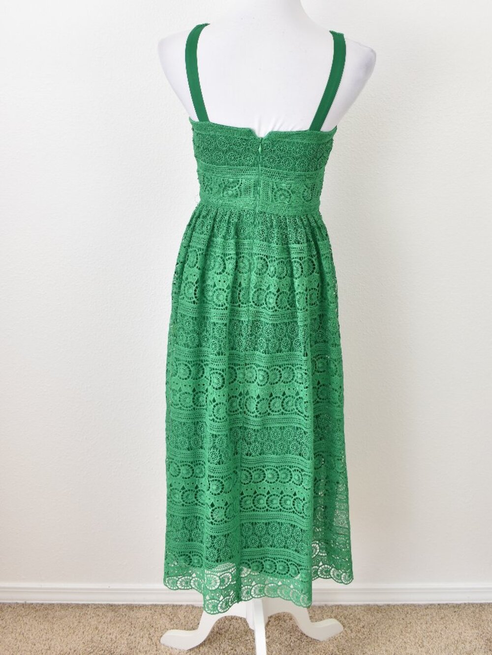 Antonio Melani Ruth Lace Midi Dress Green - 2 - Picture 7 of 10